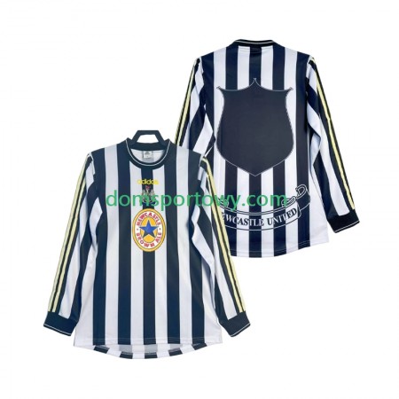 Koszulka Newcastle United 1999 Retro Domowe Koszulki Piłkarskie 1997 Długi Rękaw